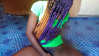 Slapping Fingering Rubbing My Hairy Black Pink Pussy