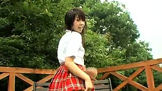 Cute asian schoolgirl