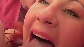 Constant and Messy Oral and Facial Cum for These Two Amateurs