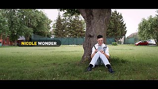 Watch Nicole Wonder seduce a boy for a steamy mature sex session
