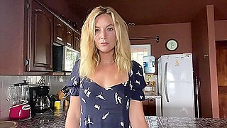 Fucking Your Step mom In The Kitchen - Mona Wales