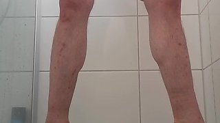 Lars Damberger Peeing pants and lick own cum from panty