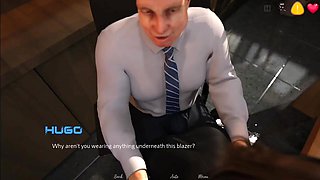 Step Sister Fucked by Office Old Boss