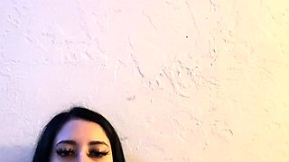 Lovely Amateur teen brunette masturbating outdoor