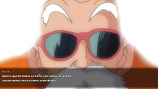 Bulma's Quest for the Ballz - Roshi's Lesbian Desire - Bulma Fucking with Lunch
