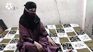 Muslim bhabhi ko dever ne naqab me hi chodne lga
