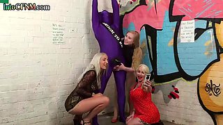 CFNM cougars wanking lucky dude