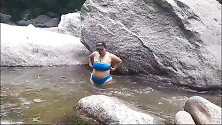 seductive dance for my stepbrother in the river