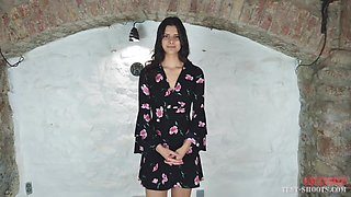 Exclusive Video with Pretty Cute Face Virgin Teen Viola Kat in Nude Casting