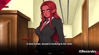 Azazel and her sister Azamara Give the professor the best threescore of his life!