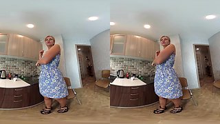 Agnetaalis In The Kitchen - Curvy Redhead Solo - Sexlikereal