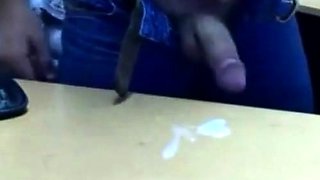 Big-Cocked Amateur Jerks Off