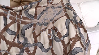 Cum on Stepmother's Silk Scarf, Lady Victoria Valente