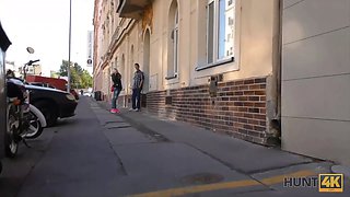Hunt4k. boy is observing how his girlfriend sates grown masculine