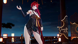 [mmd] 4K Yinyin-bingbing Korean Dance, Lingerie, Erotic Tattoo, Striptease