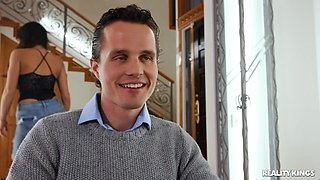 Aubree Valentine’s Steamy Office Threesome with Intense Heat