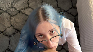 POV Creampie Into Young Teacher, Cum Twice in Tight Pussy