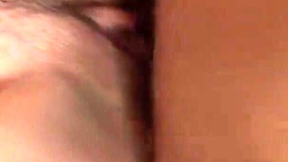 Small titted brunette gets facial from BBC