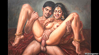 Hot desi teacher threesome with her students in oyo room