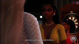 Horny slut gets fuck in the restroom - Party scene 3D, The sims 4