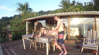 Sex on Ilhabela Beach with the Naughty Dread Hot