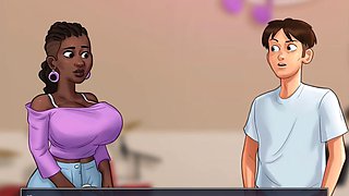 Music lessons with the busty MILF instructor in summertime saga
