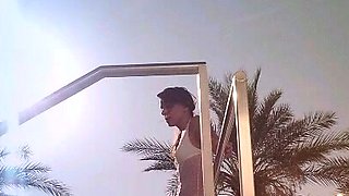 Big titted amateur teen Kira Queen screwed up in public