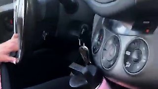 Busty Czech amateur fucks outdoor in public