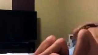 Busty brunette slut enjoys extreme amateur pov blowjob