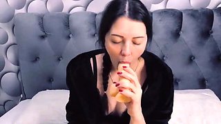 Step Sister Caught Masturbating With Dildo - Surprise Creampie!