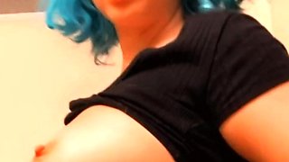 Big boobs milf masturbates with her dildo