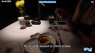 He Fills Me with Joy with His Tongue and Cock for My Birthday - French Vlog in Bali