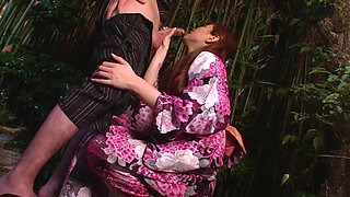 Naughty schoolgirl fucking on school trip