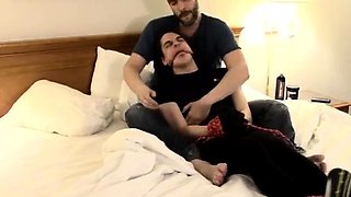 Gay twink  fisting Punished by Tickling