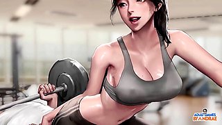 Smashing Airi in the gym with a secret twist