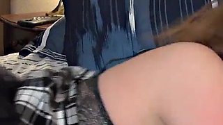 Old man covers cute college girl's face with cum after rough fuck
