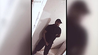 Security Guard Masturbating at Work