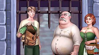 Wild porn game with some roleplay and big boobs action