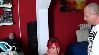 Busty redhead pierced MILF with big ass fucked
