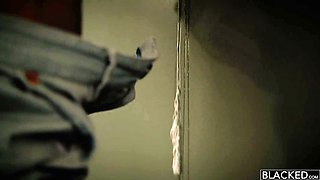 Blonde whore taking slutty pictures of herself and sends it to her black master