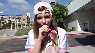Alex Blake's pussy lips pull in and out shes so tight in this BANG original