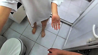 An 18-year-old Moroccan Woman Has Sex in the Bathroom with Her Boyfriend She Enters the Bathroom While He's There