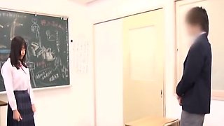 Subtitled CFNM Japanese classroom penis confessions