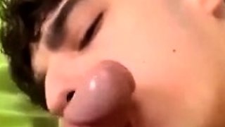 A young Spaniard enjoys a guy's dick