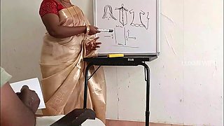 Tailor Teacher in Saree Fucking Student - 1