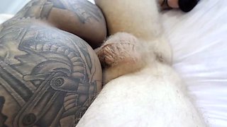 JohnTronX - Hot fuck and creampie with tattooed Asian babe