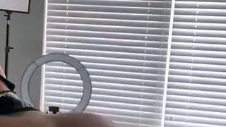 Mature blonde masturbates with sex toy in porn movie