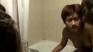 Tiny Thai Amateur Fucked in a Bathroom