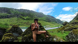 Masturbation with a Beautiful Views