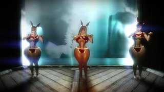 Skyrim Big Ass Succubus Bunny Girls Maids Spanking